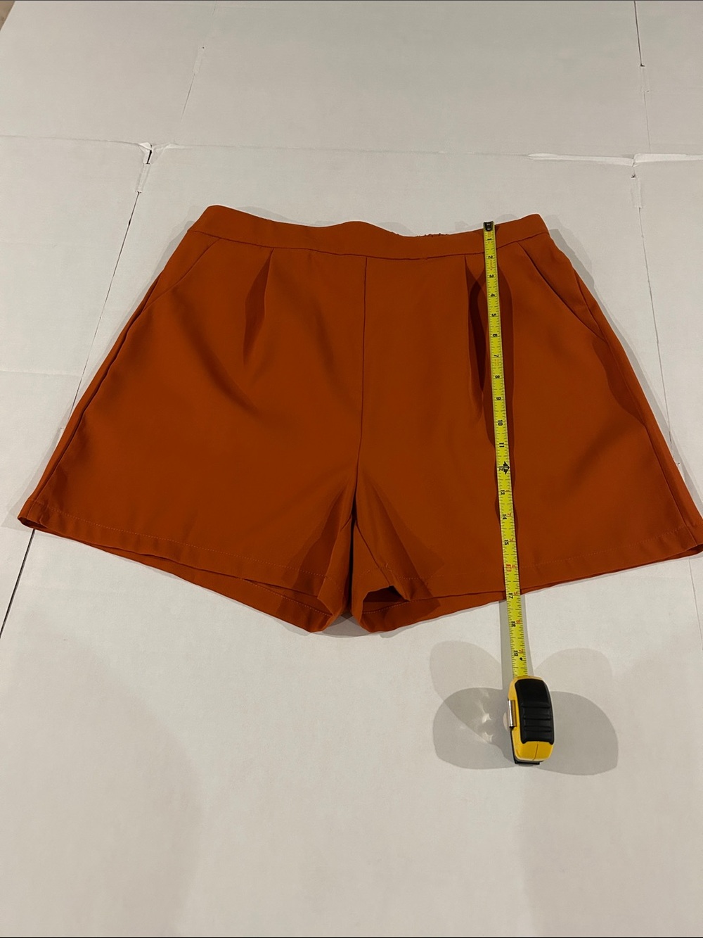 Size Large dress shorts 4” inseam burnt orange color